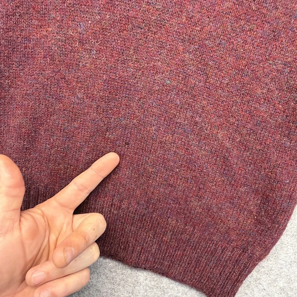 Lord Jeff 100% Shetland Wool Sweater Men's Medium Fair Isle Made in Scotland